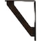 Ekena Millwork Traditional Wrought Iron Bracket, (Single center brace), Antiqued Brass 1 1/2"W x 10"D x 12"H BKTM01X10X12STRABS - alternate 2
